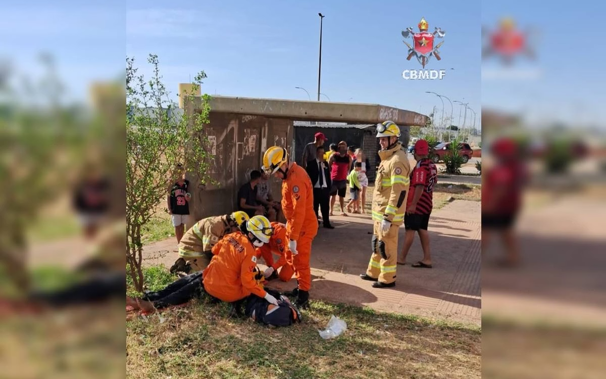 Mãe e filha ficam feridas após serem atropeladas por carro em Ceilândia, DF